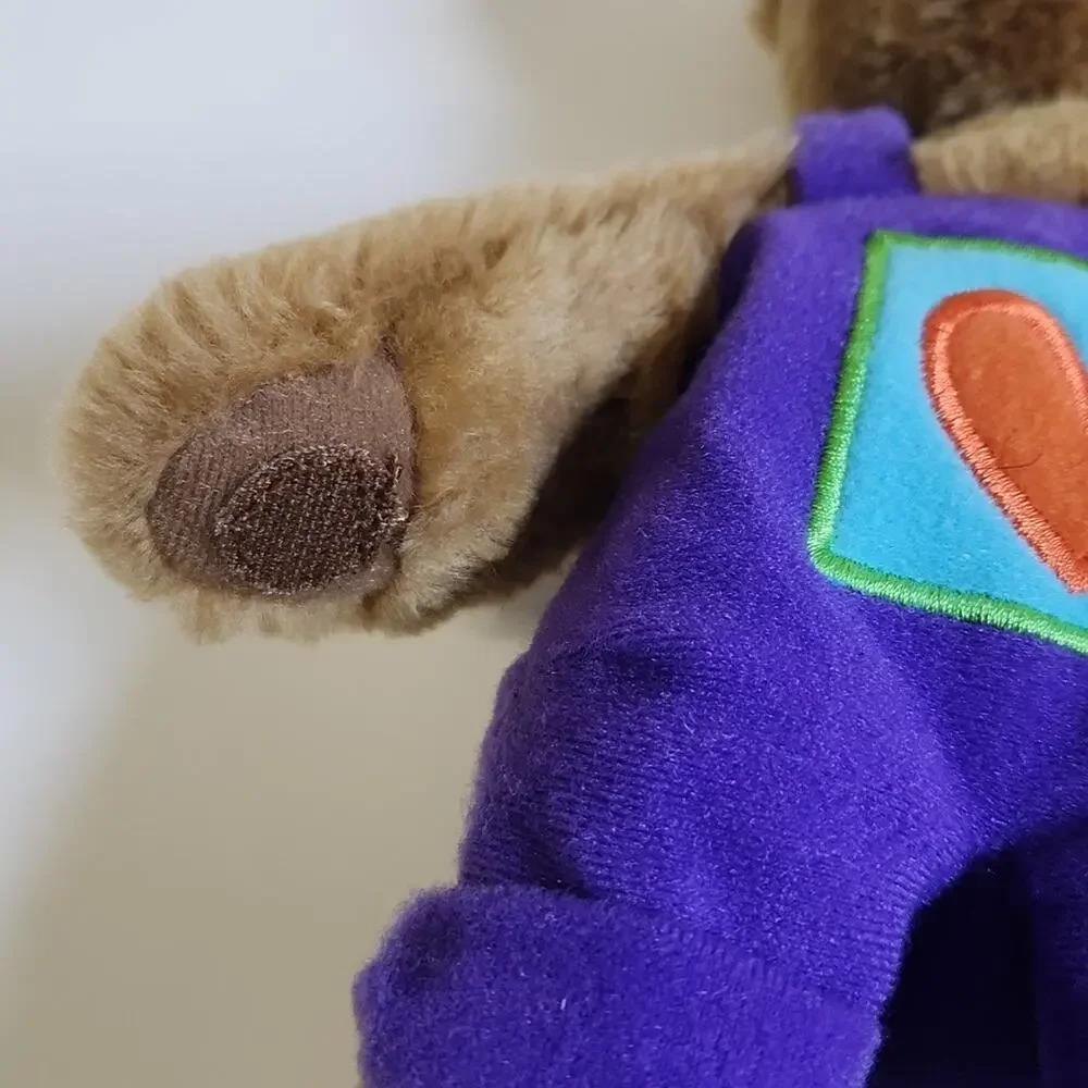Hallmark Kiss Kiss Brown Bear Movable Head Magnetic Nose Hook &‎ Loop Paws